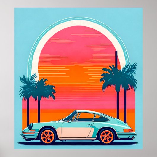 ビンテージ車 ポスター (正面)