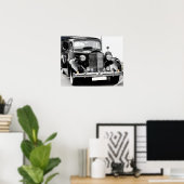 ビンテージ車 ポスター (ホームオフィス)
