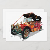 ビンテージ車 招待状 (正面/裏面)