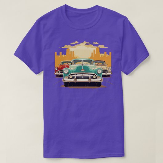 ビンテージ車 Tシャツ (デザイン正面)