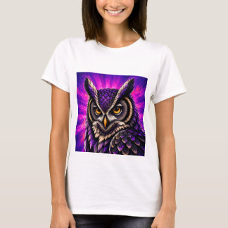 ビンテージ野生生物 フクロウ Tシャツ
