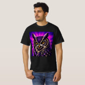 ビンテージ野生生物 フクロウ Tシャツ (正面フル)