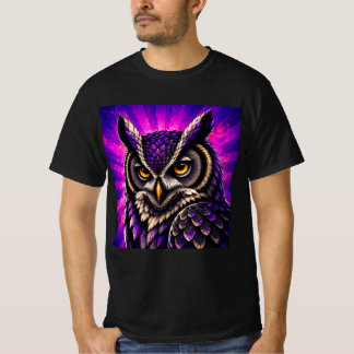 ビンテージ野生生物 フクロウ Tシャツ