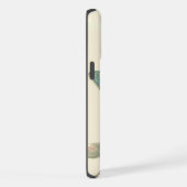 ビンテージ風の花と春の蝶々 iPhoneケース (右側面)