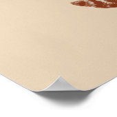 ビンテージ風ビーチバンディット・アライグマサーファー ポスター (角)