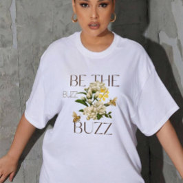 ビンテージ風ボタニカルビー・フラワーギフト トライブレンドＴシャツ