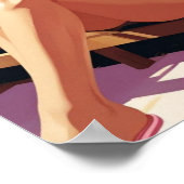ビンテージ風美人 ポスター (角)
