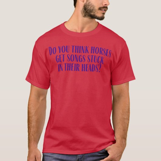 ビンテージ風馬 レトロ Tシャツ (正面)
