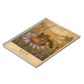 ビンテージ風 Bee Wildflower Meadows ノートブック (左側)