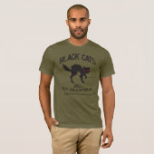 ビンテージ黒猫エンブレム Tシャツ (正面フル)
