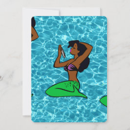 ビンテージ アフリカの人魚 海洋 海 招待状