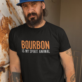 ビンテージ アメリカン バーボンは私の精神動物 Tシャツ