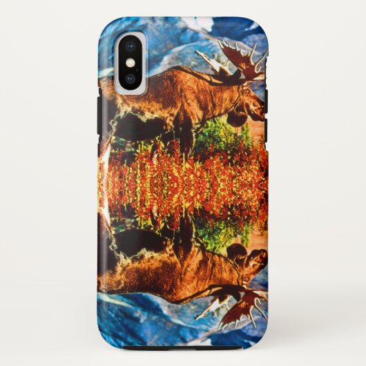ビンテージ アメリカ アラスカ オオシカ Case-Mate iPhoneケース (裏面)