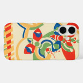 ビンテージ アートデコ ジャズ ポショワール ガーデン バタフライ Case-Mate iPhoneケース (裏面 (横))