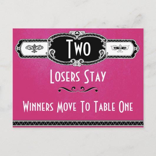 ビンテージ アートデコ バンコ テーブル カード #2 (正面)