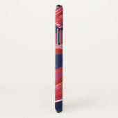 ビンテージ アートデコ フラワーズ、チューリップ フラワーテキスタイル Case-Mate iPhoneケース (裏面/右)