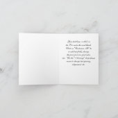 ビンテージ アートデコ プルーム ブラック ホワイト ヴィンテージ 感謝します サンキューカード (内部)