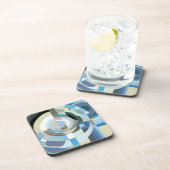 ビンテージ アートデコ ポショワール ジャズ 幾何学模様 コースター (右側)