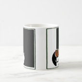 ビンテージ アートデコ、蒸気の上がるコーヒー コーヒーマグカップ (中央)