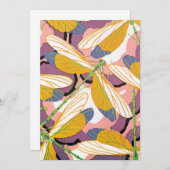 ビンテージ アールデコ ジャズ ポショワール ガーデン トンボ (正面/裏面)