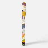 ビンテージ アールデコ ジャズ ポショワール ガーデン トンボ Case-Mate iPhoneケース (裏面 / 右)