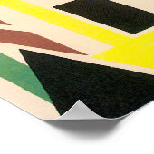 ビンテージ アールデコ ポショワール ジャズ 幾何学図形 ポスター (角)