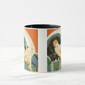 ビンテージ アールデコ 女性 ソファーに横になる, Chompre マグカップ (中央)