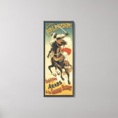 ビンテージ アール・ヌーヴォー、サハラ砂漠のアラブ人 キャンバスプリント (正面)