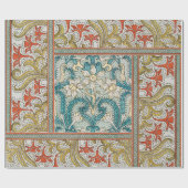 ビンテージ アール・ヌーヴォー デンフィル パターン ヴェルヌイユ ラッピングペーパー (フラット)