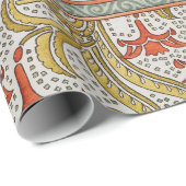 ビンテージ アール・ヌーヴォー デンフィル パターン ヴェルヌイユ ラッピングペーパー (ロールコーナー)