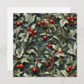 ビンテージ イギリス クロマツの実 ボタニカル シーズンカード (正面/裏面)