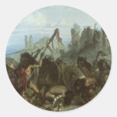 ビンテージ・インディアン、 カール・ボドマーによるビソンダンス ラウンドシール (正面)