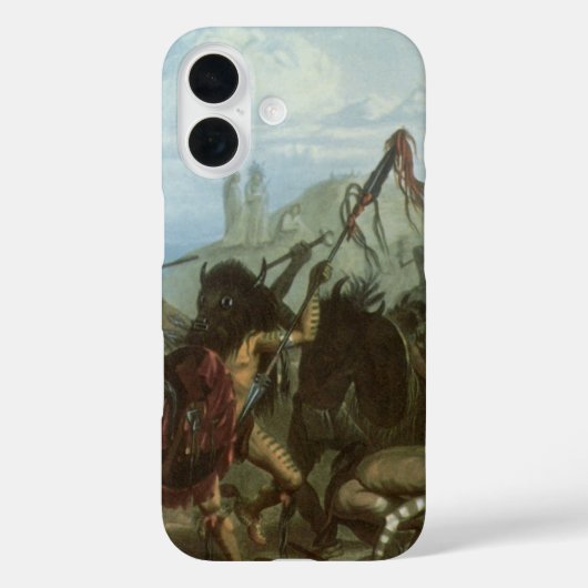 ビンテージ・インディアン、 カール・ボドマーによるビソンダンス Case-Mate iPhoneケース (裏面)