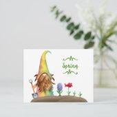 ビンテージ イースター ウサギ ポストカード (スタンド正面)