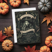 ビンテージ ウィッチ ゴシック ヴィクトリアン ハロウィン 招待状