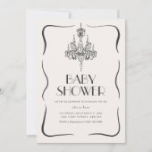 ビンテージ　ウィムジカル　ベイビーシャワー　ご招待 招待状 (正面)