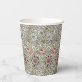 ビンテージ ウィリアム・モリス コンカックル フラワー パターン 紙コップ (裏面)