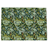 ビンテージ ウィリアム・モリス フローラル ウェイ パターン ラージペーパーバッグ (裏面)