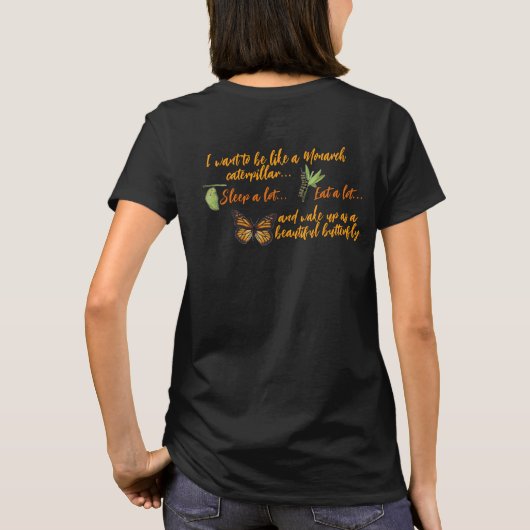 ビンテージ ウォッシュ モナークバタフライTシャツ Tシャツ (裏面)