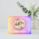 ビンテージ ウサギ イースター ポストカード (スタンド正面)