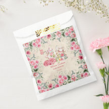 ビンテージ エレガント ティーパーティー ブライダルシャワー  ギフトバッグ