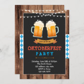 ビンテージ オクトーバーフェスト 招待状 (正面/裏面)