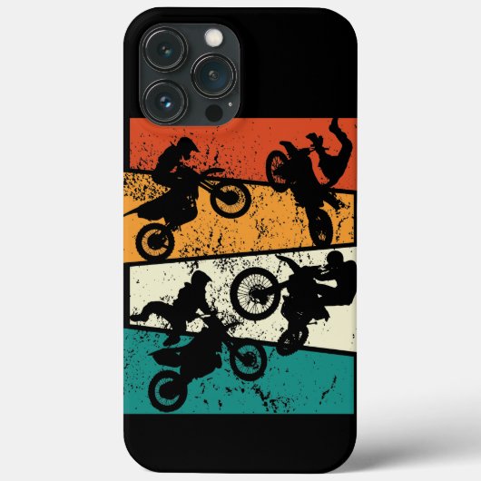 ビンテージ オフロード エンデューロ モトクロス バイク Case-Mate iPhoneケース (裏面)