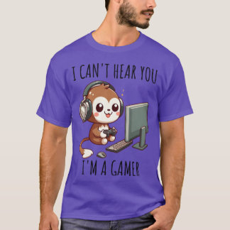 ビンテージ オンラインゲーム モンキー ギフト Tシャツ