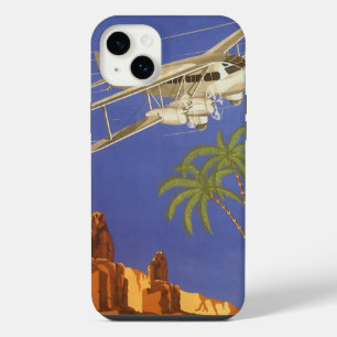 ビンテージ カイロ・エジプトへの旅行 複葉機飛行機 iPhone 14 PLUSケース