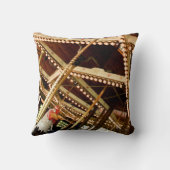 ビンテージ カルーセル ニワトリ クッション (裏面)