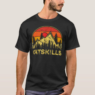 ビンテージ キャットスキルズ ニューヨーク 山 自然 Tシャツ