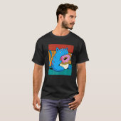 ビンテージ・キャット・ドーナツ Tシャツ (正面フル)