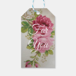 ビンテージ キャベジ ローズ エレガンス ギフトタグ