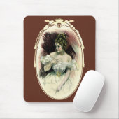 ビンテージ・クリスティ・ガール、 アンティークのウェディング・ポートレート マウスパッド (マウス)